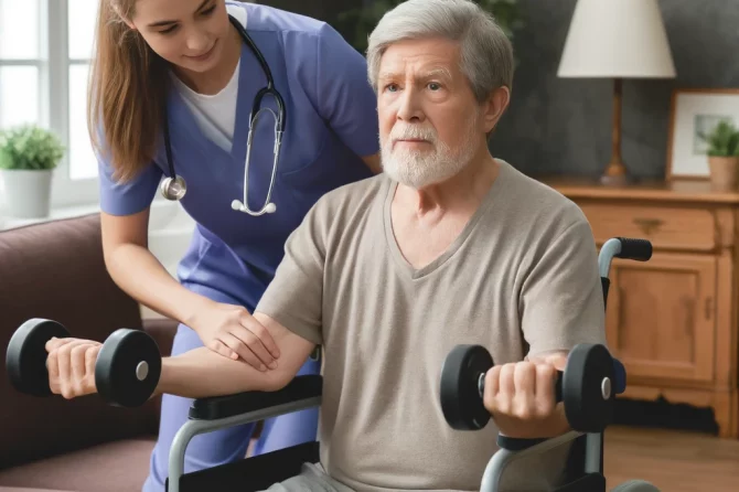 Fisioterapia a domicilio para mayores con movilidad reducida